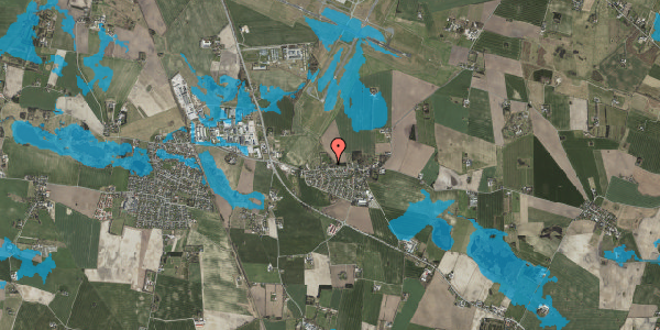 Oversvømmelsesrisiko fra vandløb på Snoldelev Bygade 40C, 4621 Gadstrup