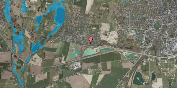 Oversvømmelsesrisiko fra vandløb på Aastoften 11, 4000 Roskilde