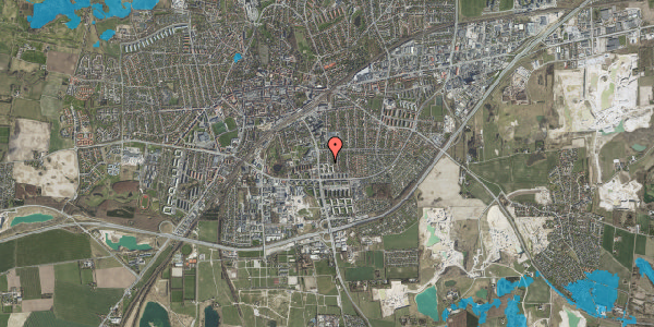 Oversvømmelsesrisiko fra vandløb på Bakkegården 24, st. tv, 4000 Roskilde