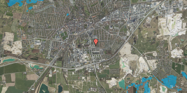 Oversvømmelsesrisiko fra vandløb på Bakkegården 32, st. th, 4000 Roskilde
