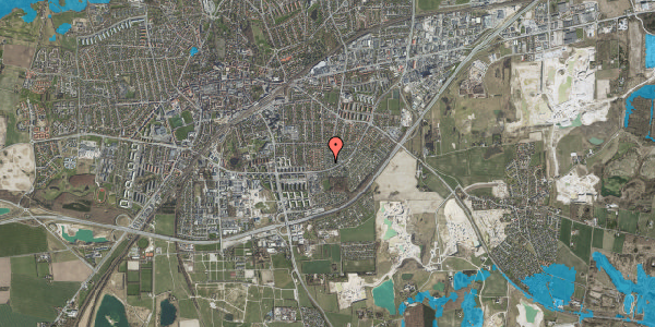 Oversvømmelsesrisiko fra vandløb på Bellisvej 13, 4000 Roskilde