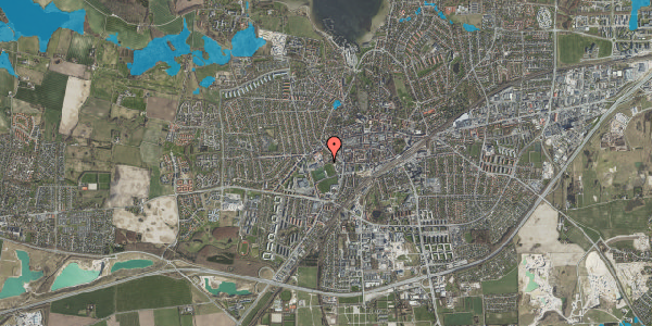 Oversvømmelsesrisiko fra vandløb på Blegdammen 20B, 1. , 4000 Roskilde