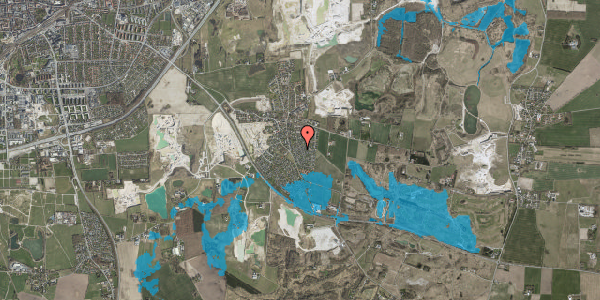 Oversvømmelsesrisiko fra vandløb på Bygmarken 4, 4000 Roskilde