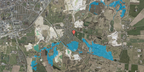 Oversvømmelsesrisiko fra vandløb på Bygmarken 11, 4000 Roskilde