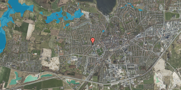 Oversvømmelsesrisiko fra vandløb på Bøgevej 1B, 4000 Roskilde