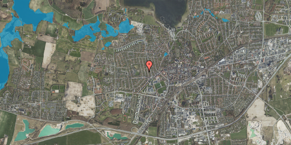 Oversvømmelsesrisiko fra vandløb på Bøgevej 12, 1. , 4000 Roskilde