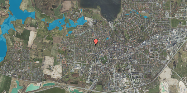 Oversvømmelsesrisiko fra vandløb på Bøgevej 26, 4000 Roskilde