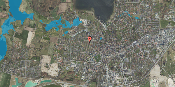 Oversvømmelsesrisiko fra vandløb på Bøgevej 36, 4000 Roskilde