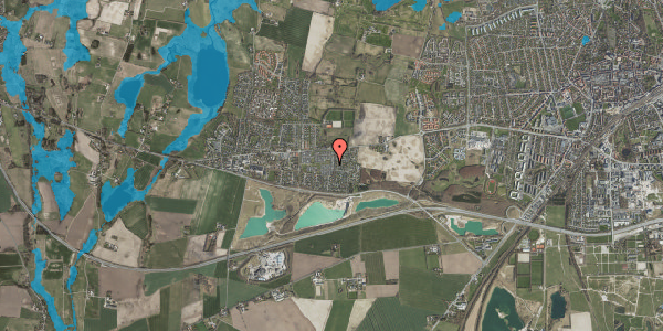 Oversvømmelsesrisiko fra vandløb på Cypressen 6, 4000 Roskilde