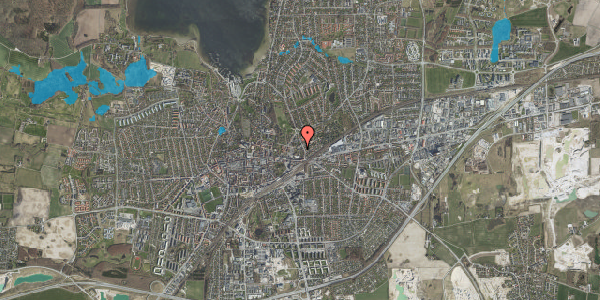 Oversvømmelsesrisiko fra vandløb på Dronning Margrethes Vej 28, 4000 Roskilde