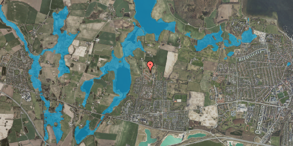 Oversvømmelsesrisiko fra vandløb på Egernvænget 41, 4000 Roskilde