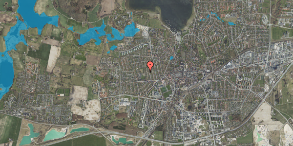 Oversvømmelsesrisiko fra vandløb på Elmevej 19, 4000 Roskilde