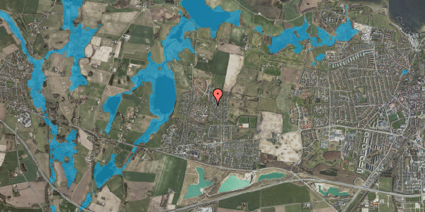 Oversvømmelsesrisiko fra vandløb på Enghaven 37, 4000 Roskilde