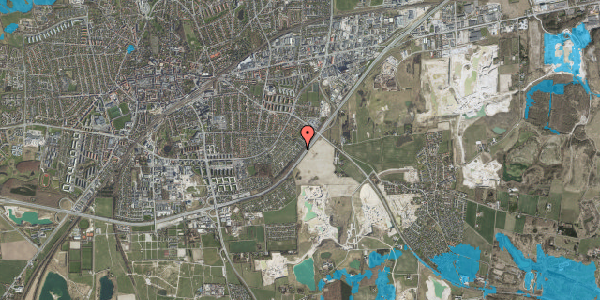 Oversvømmelsesrisiko fra vandløb på Gyldenrisvej 2, 4000 Roskilde