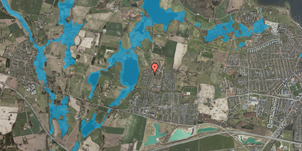 Oversvømmelsesrisiko fra vandløb på Gåseageren 1B, 4000 Roskilde