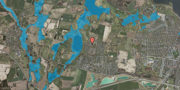 Oversvømmelsesrisiko fra vandløb på Gåseageren 5A, 4000 Roskilde