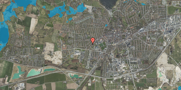 Oversvømmelsesrisiko fra vandløb på Henrik Nielsens Vej 25, 4000 Roskilde