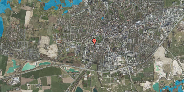 Oversvømmelsesrisiko fra vandløb på Holbækvej 27, 4000 Roskilde
