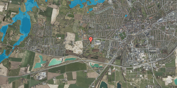 Oversvømmelsesrisiko fra vandløb på Hyrdehøj Bygade 254, 4000 Roskilde