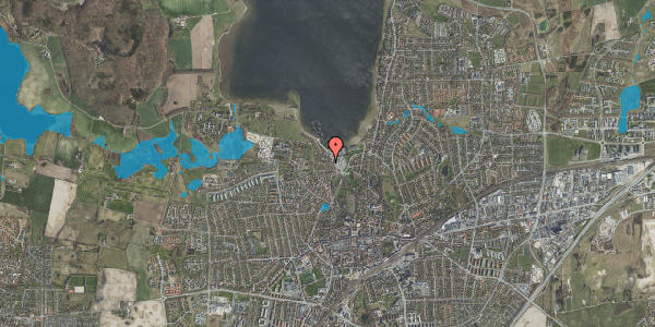 Oversvømmelsesrisiko fra vandløb på Kirkebakken 7, 4000 Roskilde