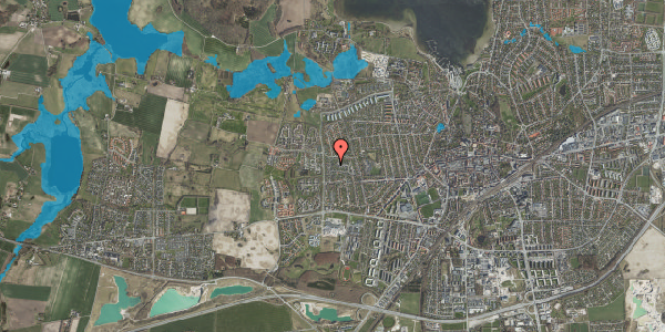 Oversvømmelsesrisiko fra vandløb på Klokkervej 28A, 4000 Roskilde