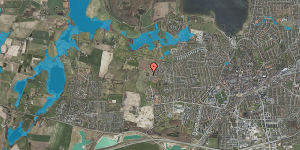 Oversvømmelsesrisiko fra vandløb på Kornvej 6, 4000 Roskilde