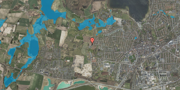 Oversvømmelsesrisiko fra vandløb på Kornvej 8, 4000 Roskilde