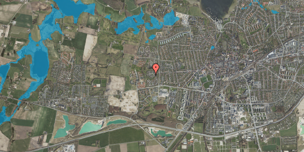 Oversvømmelsesrisiko fra vandløb på Kristianslund 166B, 4000 Roskilde