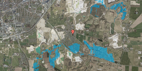 Oversvømmelsesrisiko fra vandløb på Kærvang 2, 4000 Roskilde