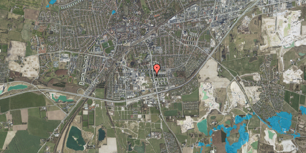 Oversvømmelsesrisiko fra vandløb på Køgevej 132, 2. 4, 4000 Roskilde