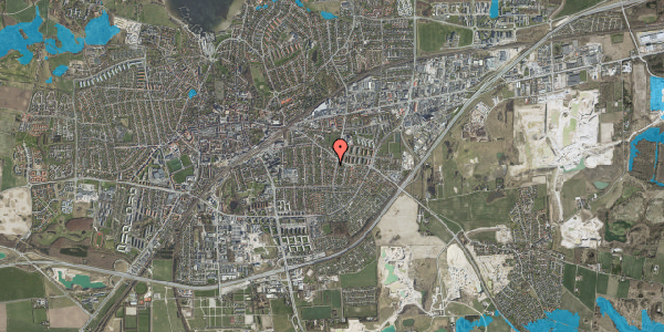 Oversvømmelsesrisiko fra vandløb på Ledagervej 36, 4000 Roskilde