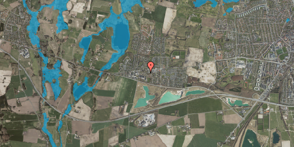 Oversvømmelsesrisiko fra vandløb på Lynghøjen 53, 4000 Roskilde