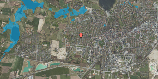 Oversvømmelsesrisiko fra vandløb på Låddenhøj 69, 4000 Roskilde