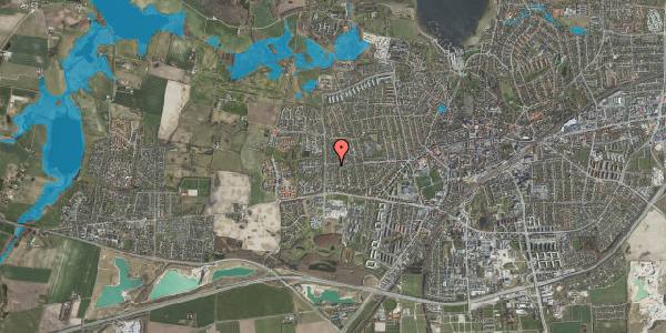 Oversvømmelsesrisiko fra vandløb på Låddenhøj 85, 4000 Roskilde