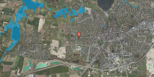 Oversvømmelsesrisiko fra vandløb på Låddenhøj 93, 4000 Roskilde