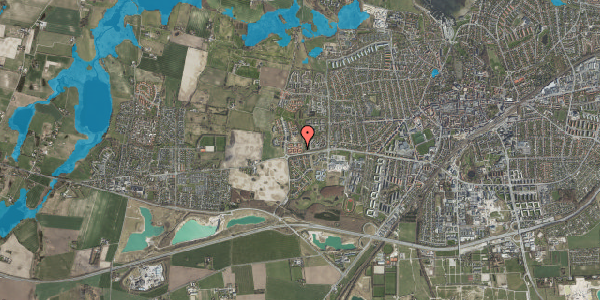 Oversvømmelsesrisiko fra vandløb på Margrethekær 10, 4000 Roskilde