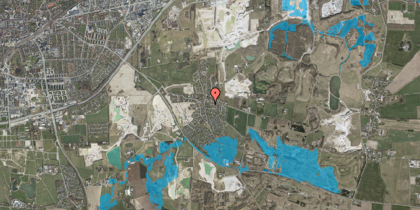 Oversvømmelsesrisiko fra vandløb på Moesgården 62, 4000 Roskilde
