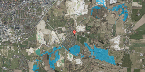 Oversvømmelsesrisiko fra vandløb på Moesgården 87D, 4000 Roskilde