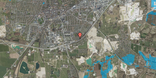 Oversvømmelsesrisiko fra vandløb på Motelvej 41, 4000 Roskilde