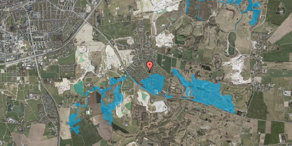 Oversvømmelsesrisiko fra vandløb på Mørbjergparken 5, 4000 Roskilde