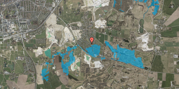 Oversvømmelsesrisiko fra vandløb på Mørbjergparken 7, 4000 Roskilde