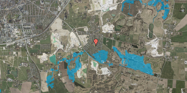 Oversvømmelsesrisiko fra vandløb på Mørbjergparken 8, 4000 Roskilde