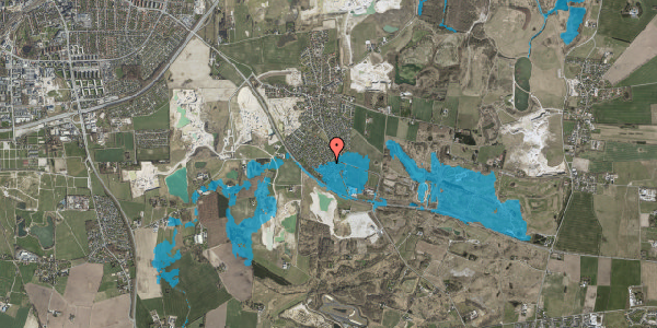 Oversvømmelsesrisiko fra vandløb på Mørbjergparken 39, 4000 Roskilde