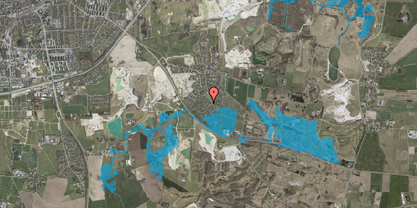 Oversvømmelsesrisiko fra vandløb på Mørbjergparken 72, 4000 Roskilde