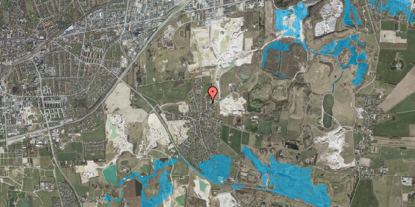 Oversvømmelsesrisiko fra vandløb på Naturparken 18, 4000 Roskilde