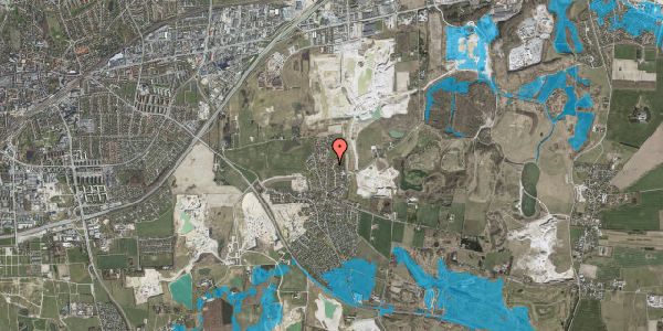 Oversvømmelsesrisiko fra vandløb på Naturparken 25, 4000 Roskilde