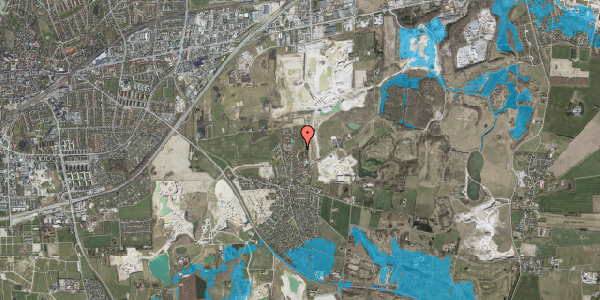 Oversvømmelsesrisiko fra vandløb på Naturparken 33, 4000 Roskilde