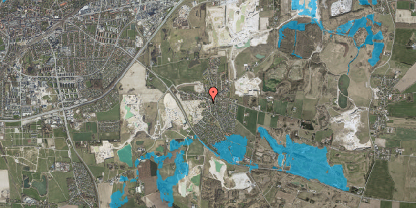 Oversvømmelsesrisiko fra vandløb på Pilekrogen 1C, 4000 Roskilde