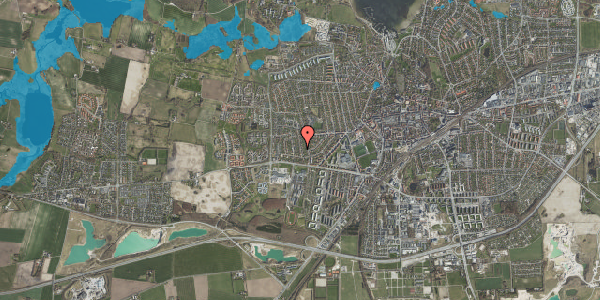 Oversvømmelsesrisiko fra vandløb på Rønne Alle 11, 4000 Roskilde