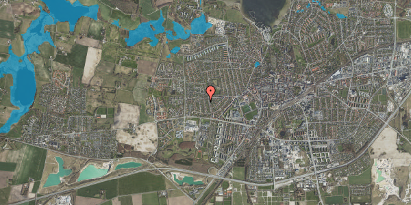 Oversvømmelsesrisiko fra vandløb på Rønne Alle 22, 4000 Roskilde